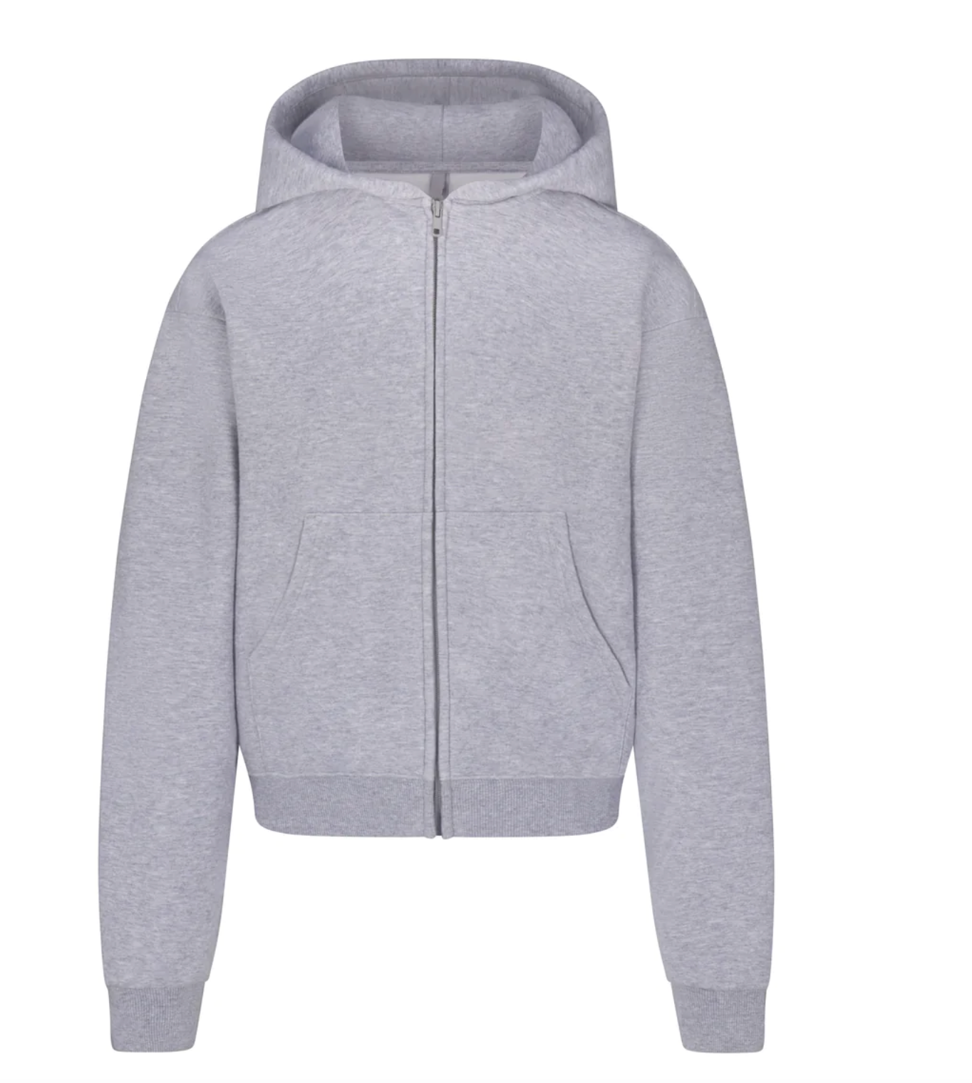 ZIP-UP GRAY HOODIE